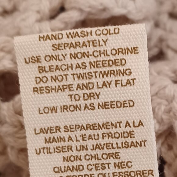 LIKE NEW! Free People Oversized Boho Crochet Knit Vest Size Large - Picture 9 of 9